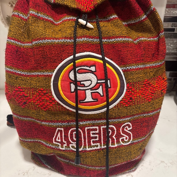 Other - Unisex San Francisco 49ers Football Team Fan Woven Cloth Backpack Fan Gear